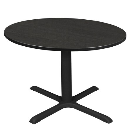 REGENCY Cain Square & Round Tables, 48 W, 48 L, 29 H, Wood, Metal Top, Ash Grey TB48RNDAG